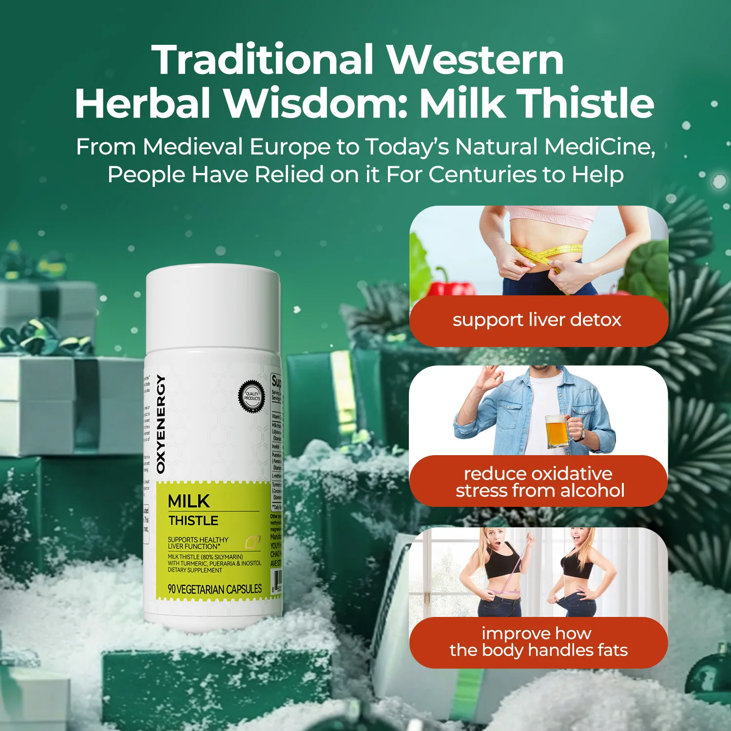 MILK THISTLE 90 CAPSULES - Purification & Detoxification - Image 3